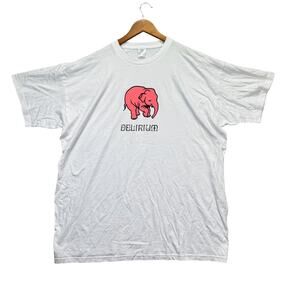 Delirium Tremens Belgian Ale Beer White Brewery Pink Elephant T Shirt Adult 3XL
